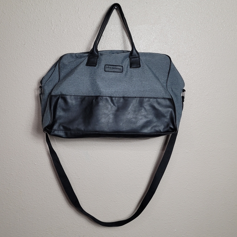 JOHN VARVATOS Duffle Carry On Gym Designer Bag Double Handle Crossbody